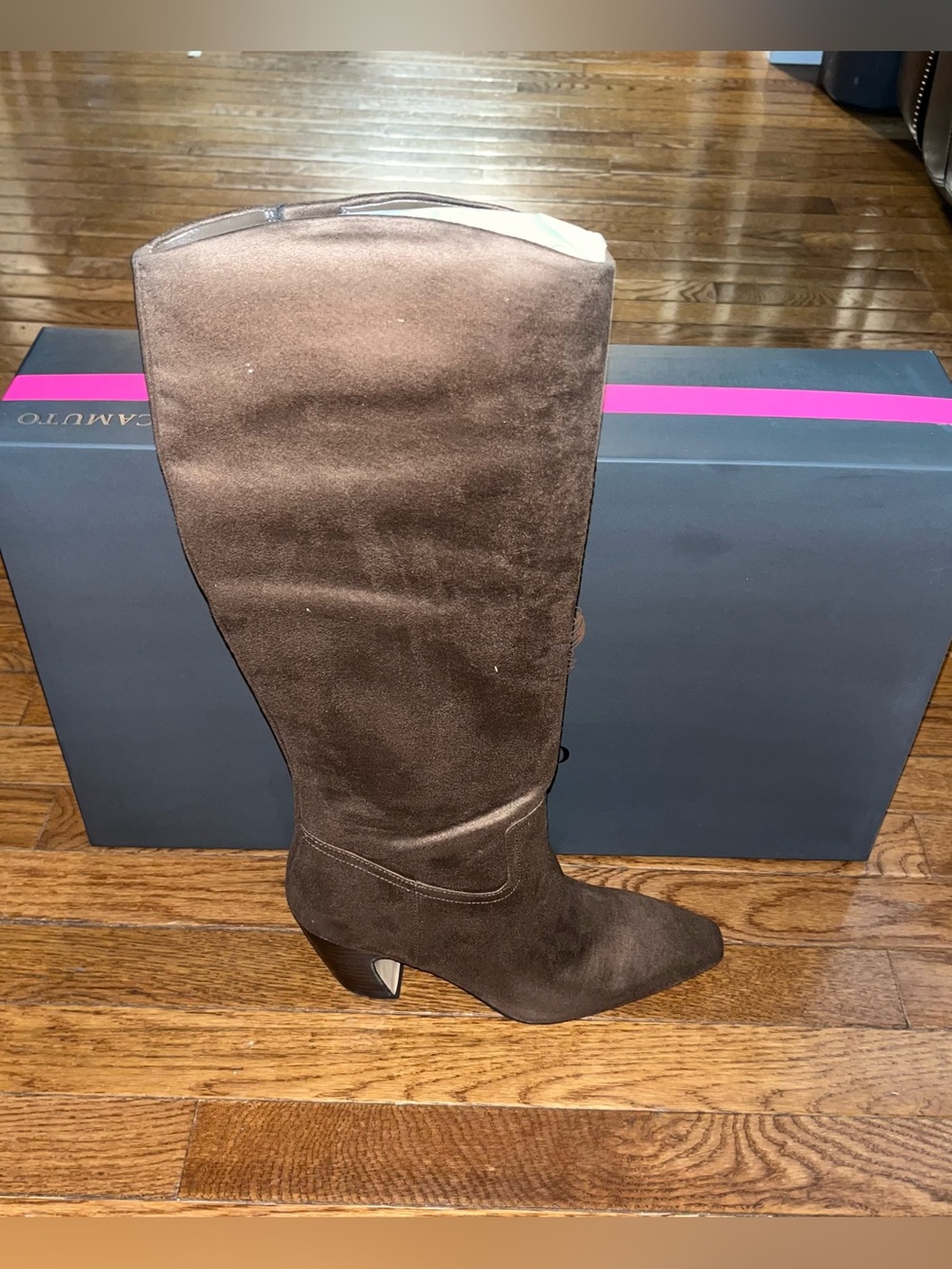 Vince Camuto Cristen Knee High Boots Toasted Taupe Women’s Size 8 Medium Calf
